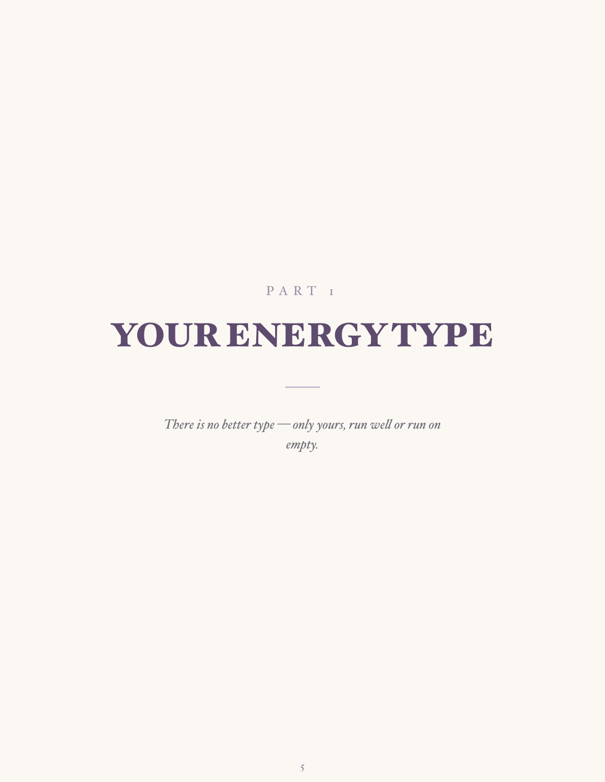 Your Chart at a Glance page